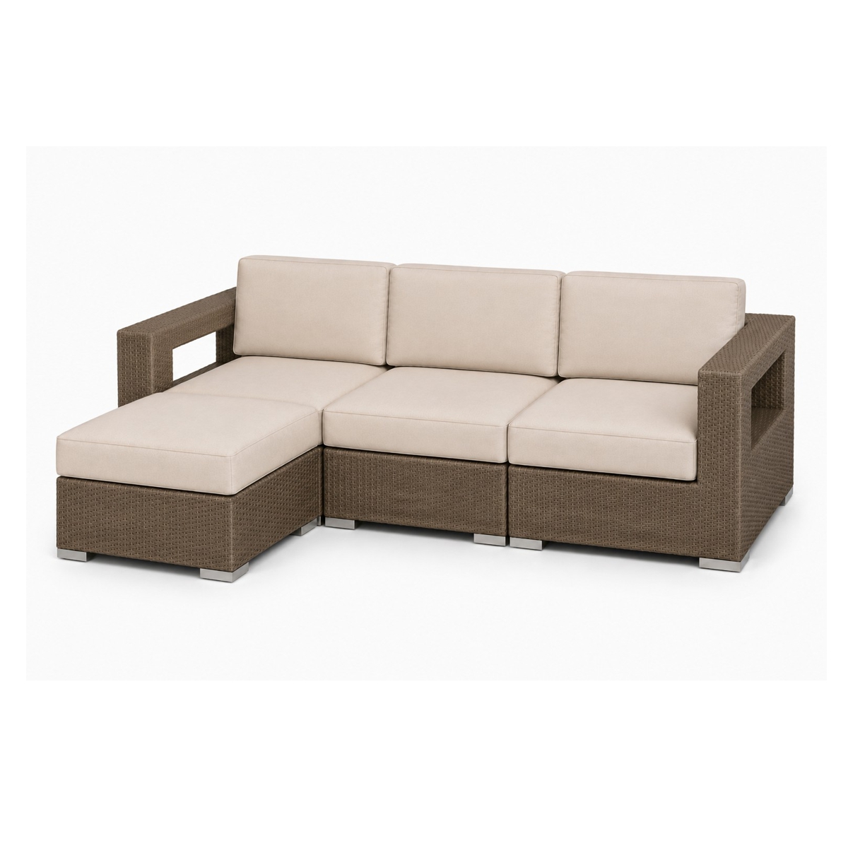 10 Tierra 4 Pc sectional sofa-ottoman
