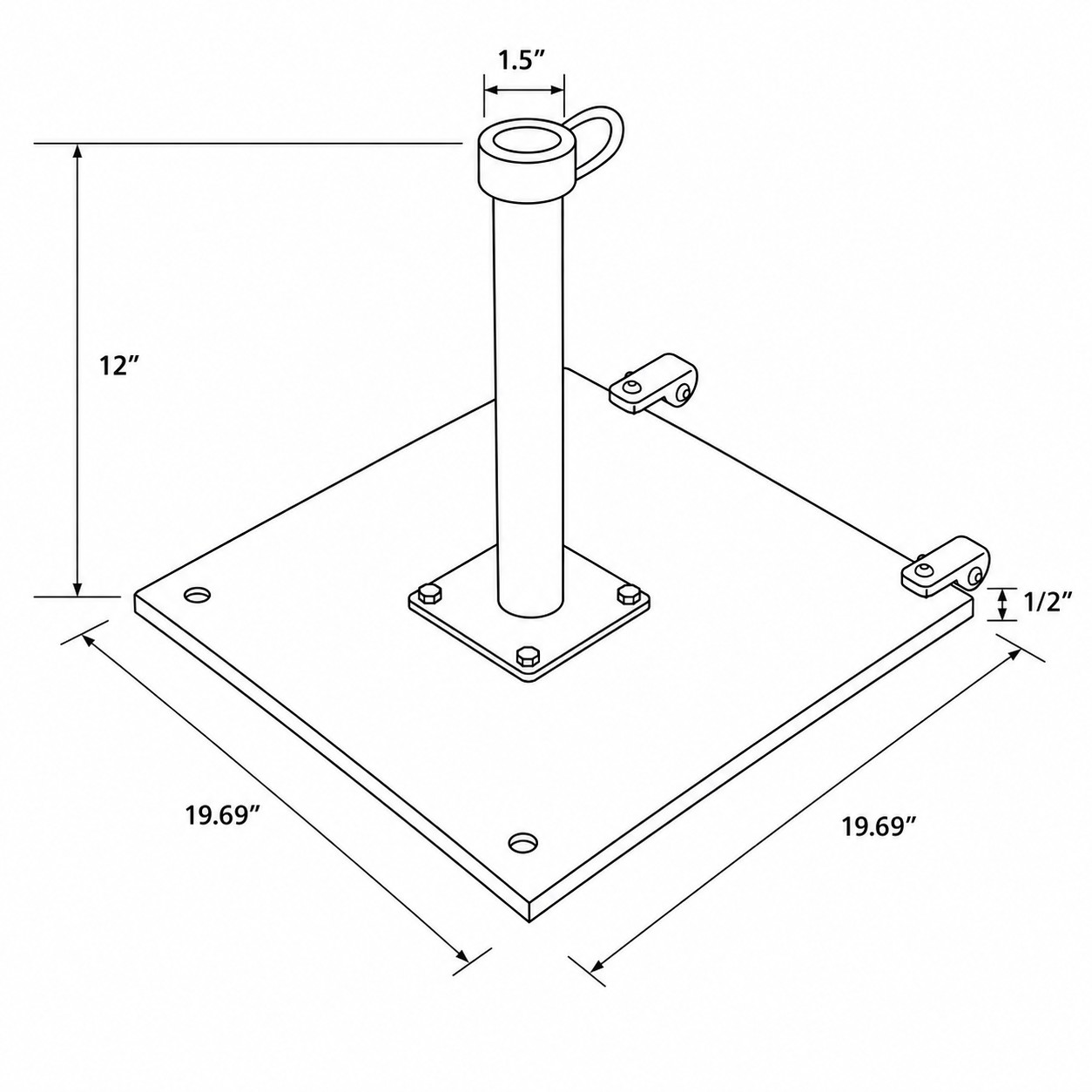 CAL070 umbrella base 5